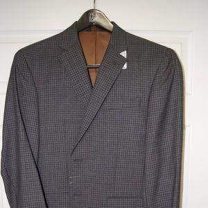 Jos. A. Bank Grey Mini Check Blazer